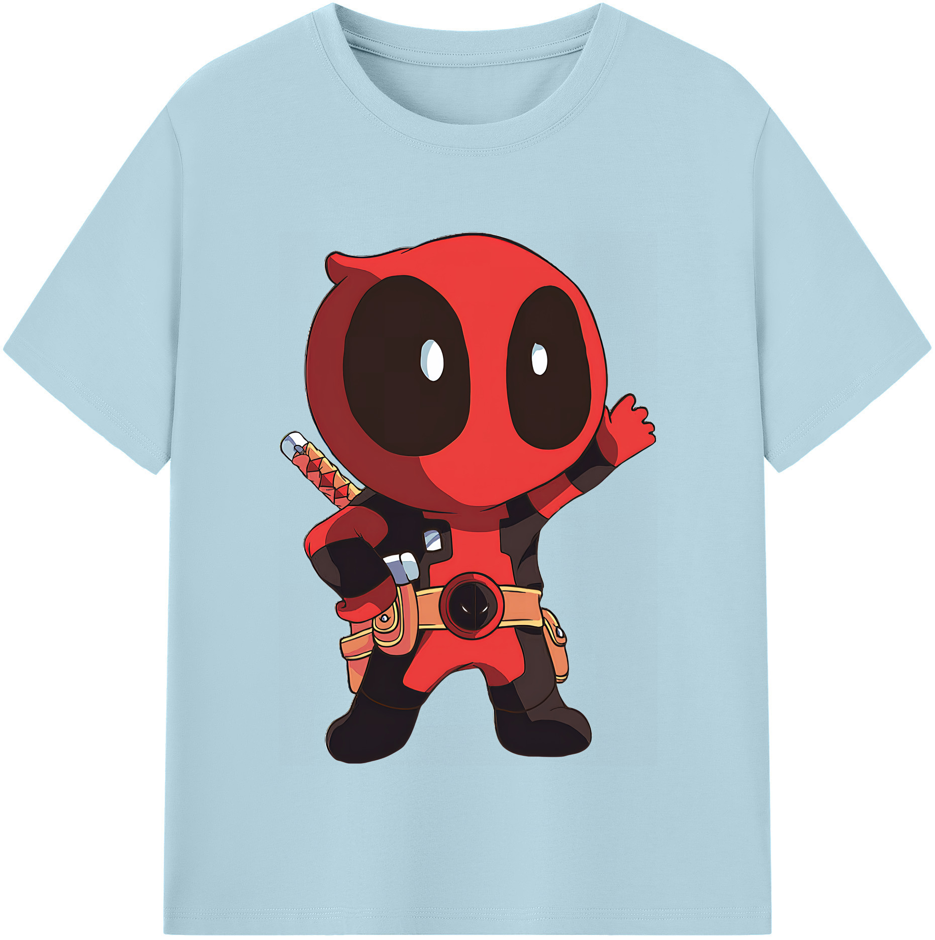 （画像用） Deadpool デッドプール 綿100％半袖Tシャツ（フロントプリント）